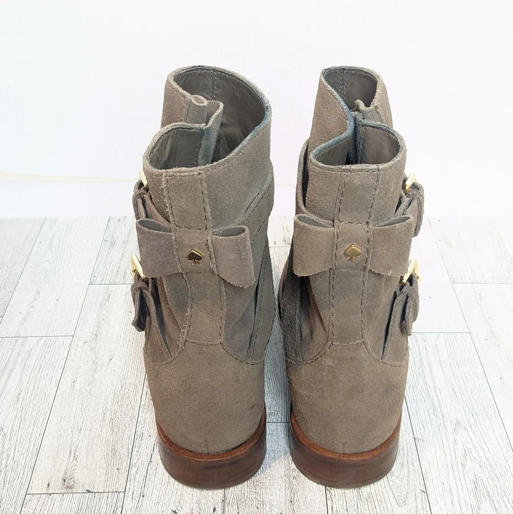 Kate Spade Sabina taupe suede boots - Picture 7 of 16